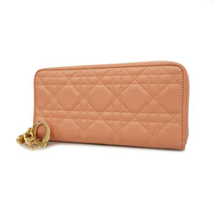 Christian Dior Lady Dior Leather Long Wallet